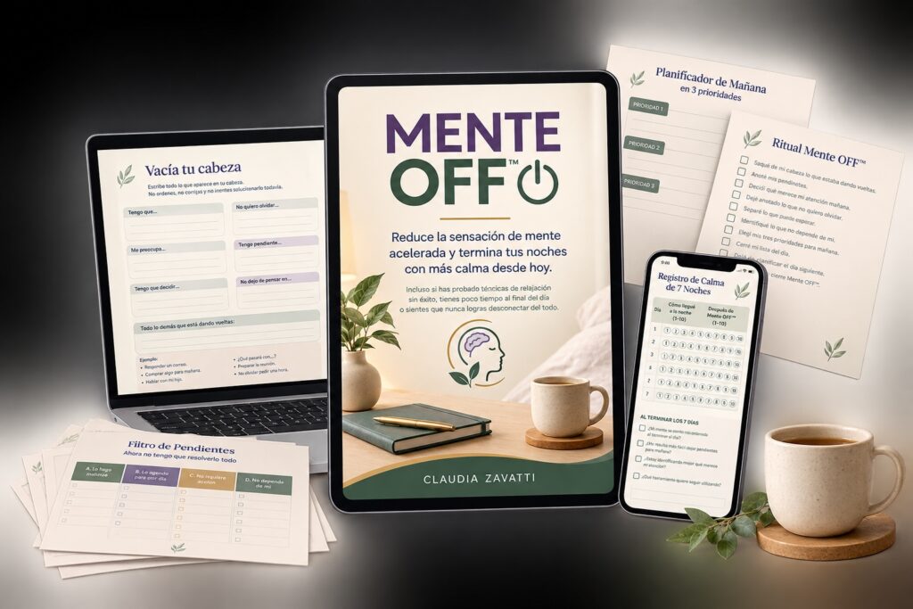 Mente OFF™ — Herramienta para Calmar la Mente Acelerada